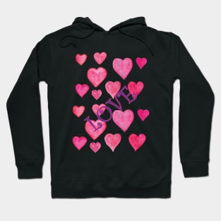 Valentine's Love Hearts Hoodie